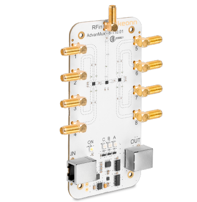 ADMX-8-130 | AdvanMux-8: RFID UHF multiplexer, 8 ports, SMA connectorsOptional enclosure not included