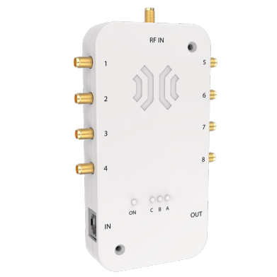 ADMX-8-E-130 | AdvanMux-8: RFID UHF multiplexer, 8 ports, SMA connectors Enclosure included