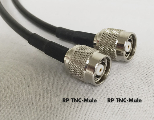 240 Type Cable - RPTNC-Male to RPTNC-Male - 25 Feet