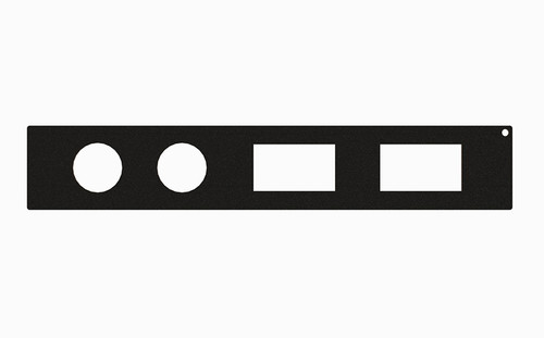 1.5″ Rocker Switch and AUX 12V Power Outlet Filler Panel
