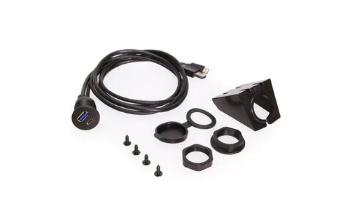USB/A & USB/C – Panel Mount Extension – Circular