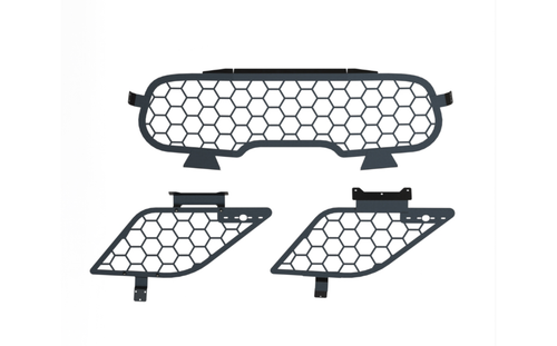 Ford Police Interceptor® Utility Cargo Window Guards – Hex Mesh with Lightbar Cutout