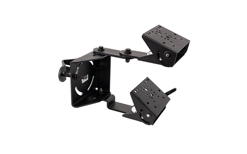 Dual Guard Leg Mount with 2″-3″ Round Pole Clamp