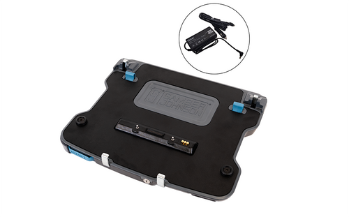 Getac B360 Laptop Cradle with Getac 120W Cig Plug Auto Power Adapter (Tri RF)