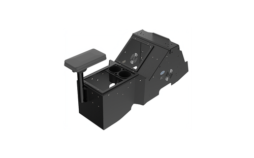 2021+ Ford F-150 Wide-To-Narrow Console Box with Cup Holder and Tall Armrest