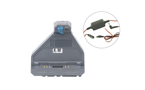 Getac ZX80/ZX80W Tablet Docking Station (TRI RF) with 65W Bare Wire Power Adapter