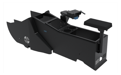 Rivian R1T & R1S Console with Cup Holder, Tall Armrest, Side Mount & Mongoose 9″ XLE