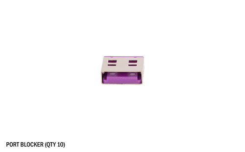 USB Port Blocker (10) – Purple