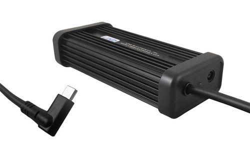 LIND Power Adapter: Input 12-32VDC Bare Wire – Output 60W USB-C Right Angle 72