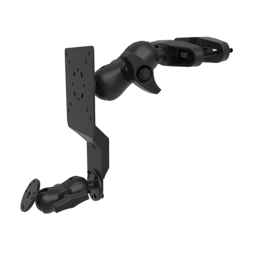RAM® Universal Forklift Post Mount with Round Plate & Accessory Option | RAM-D-247-C-254-DIS1U