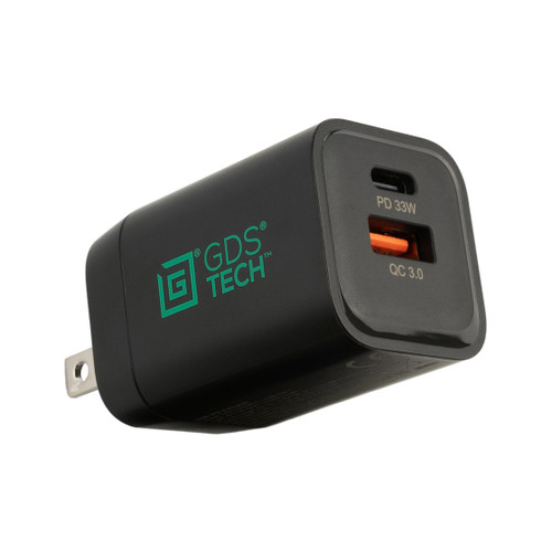 GDS® Type-C and Type-A 33W 2-Port Wall Charger - PD3.0 & PPS | RAM-GDS-CHARGE-PPS-C2W
