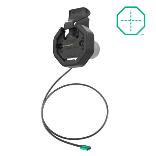 GDS® Uni-Conn™ Powered Snap-In Dock with USB-C Connector | RAM-GDS-DOCK-U3CPU