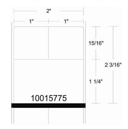 Health Care Media for Mobile Specimen Collection Use (Cerner Aliquot Label) 8000D Lab 2" x 2.1875" | 10015775 | 10015775