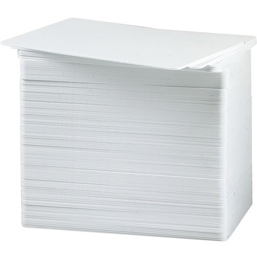 Zebra white composite cards, 30 mil without optical brightener (for use with YMCUvK) (500 cards) | 104524-104