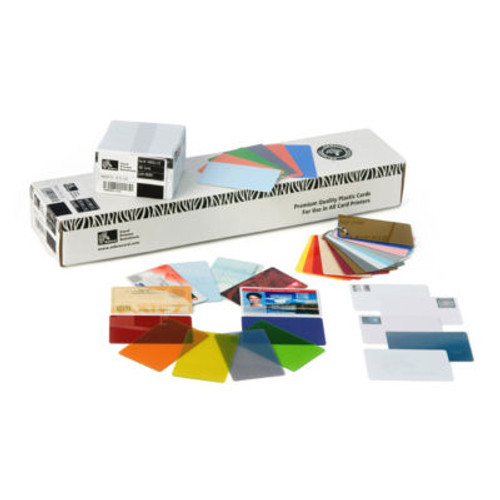 Zebra white PVC 20mil cards (500 per box) | 104523-125