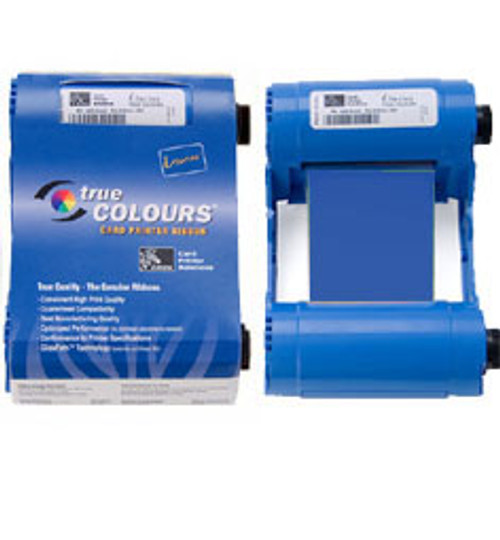 Zebra iSeries blue monochrome ribbon cartridge for P1xx printers, 1000 images | 800015-904