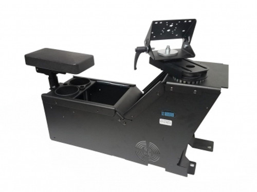 Kit includes console box (7160-0412), a cup holder (7160-0846), a printer arm rest (7160-0430), and a 6" locking slide arm (7160-0500) - 7170-0166-05