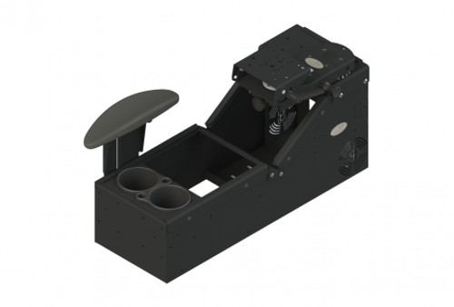 Kit includes console box (7160-0896), cup holder (7160-0846), armrest (7110-1013), and Mongoose Motion Attachment (7160-0220) - 7170-0579-04
