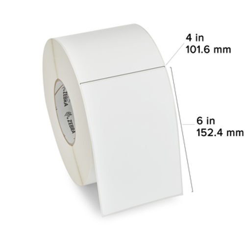 Label, Paper, 2x1.25in (50.8x31.8mm); DT, 8000D Lab, Coated, Permanent Adhesive, 1in (25.4mm) core, 1000/roll, 6/box, Plain | 10025358