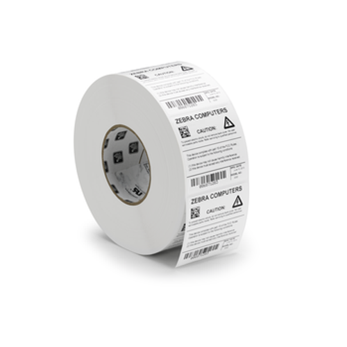 Label, Polyester, 0.2656x0.2656in (6.7x6.7mm) 5 Across, TT, Z-Ultimate 2000T White, Value Coated, Permanent Adhesive, 3in (76.2mm) core, 10000/roll, 1/box, Plain | 10022952