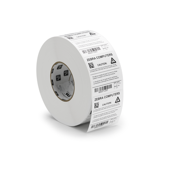 Label, Polyester, 0.75x0.25in (19.1x6.4mm) 4 Across, TT, Z-Ultimate 4000T Silver, High Performance Coated, Permanent Adhesive, 3in (76.2mm) core, 10000/roll, 1/box, Plain | 10023152