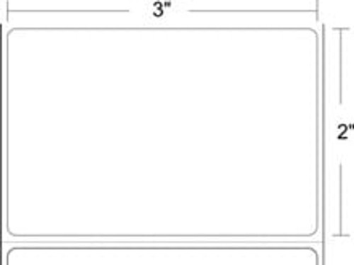 Label, Polyester, 3x2in (76.2x50.8mm); TT, Z-Xtreme 4000T White, High Performance Coated, Permanent Adhesive, 3in (76.2mm) core, 1000/roll, 1/box, Plain | 10023165