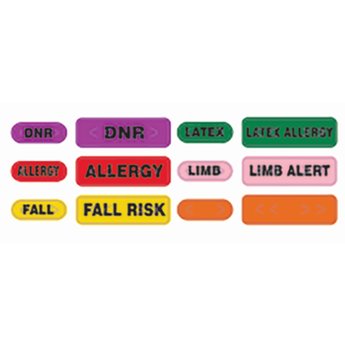 LB-ALERT-DNR-PUR - Label, Polyester, Alert Label Purple - DNR, 12 labels/sheet: (6) 1.3125" x 0.375" and (6) 0.75" x 0.25", 1,000 sheets/box