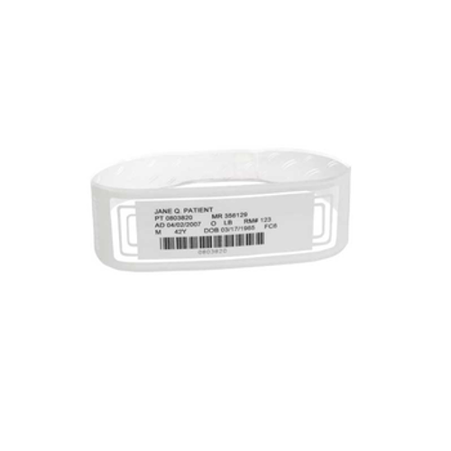 LB2-ADULT-WL3-RED - Wristband, Polyester, 3.25 x 1in label area, OmniBand, Adhesive Closure, Adult, Red, 1,000/case