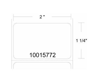 10025486 - Zebra 2 x 1 8000D Lab Label (Case)