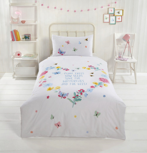 Butterflies & Bees Duvet Set by Sustainable Home