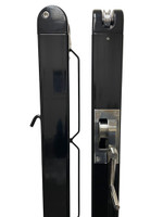 One pair of black Spartan Titan Pro Square Pickleball Net Posts