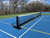 portable pickleball net on wheels
