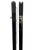 One pair of black powder coated Spartan Titan Pro Square Pickleball Net Posts