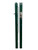 One pair of green powder coated Spartan Titan Pro Square Pickleball Net Posts with stainless steel internal winding mechanism
