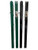 One pair of black and one pair of green Spartan Titan Pro Square Pickleball Net Posts with stainless steel internal winder mechanism - with steel lacing rods