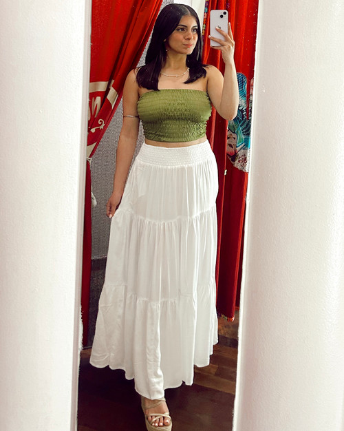 Ruffle Long Skirt