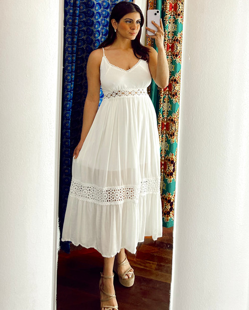 Rayon String Maxi Dress