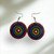 Multicolor Wood Earring