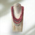 Triple Layered Fabric Necklace 