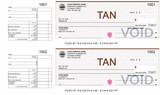 Manual Two-to-a-Page Business Cheques - High Security Features