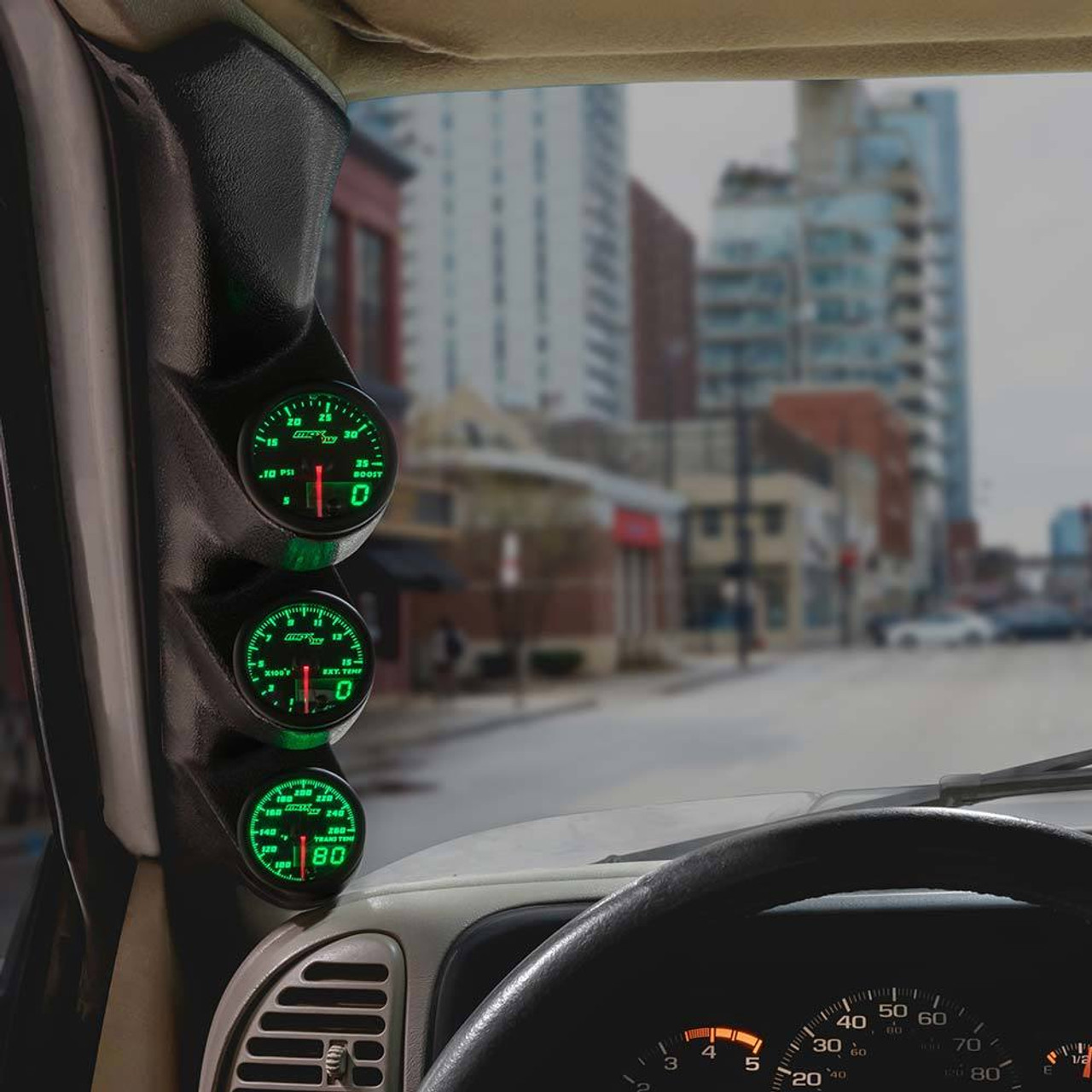 MaxTow | Green Double Vision™ Triple Gauge Package for 1995