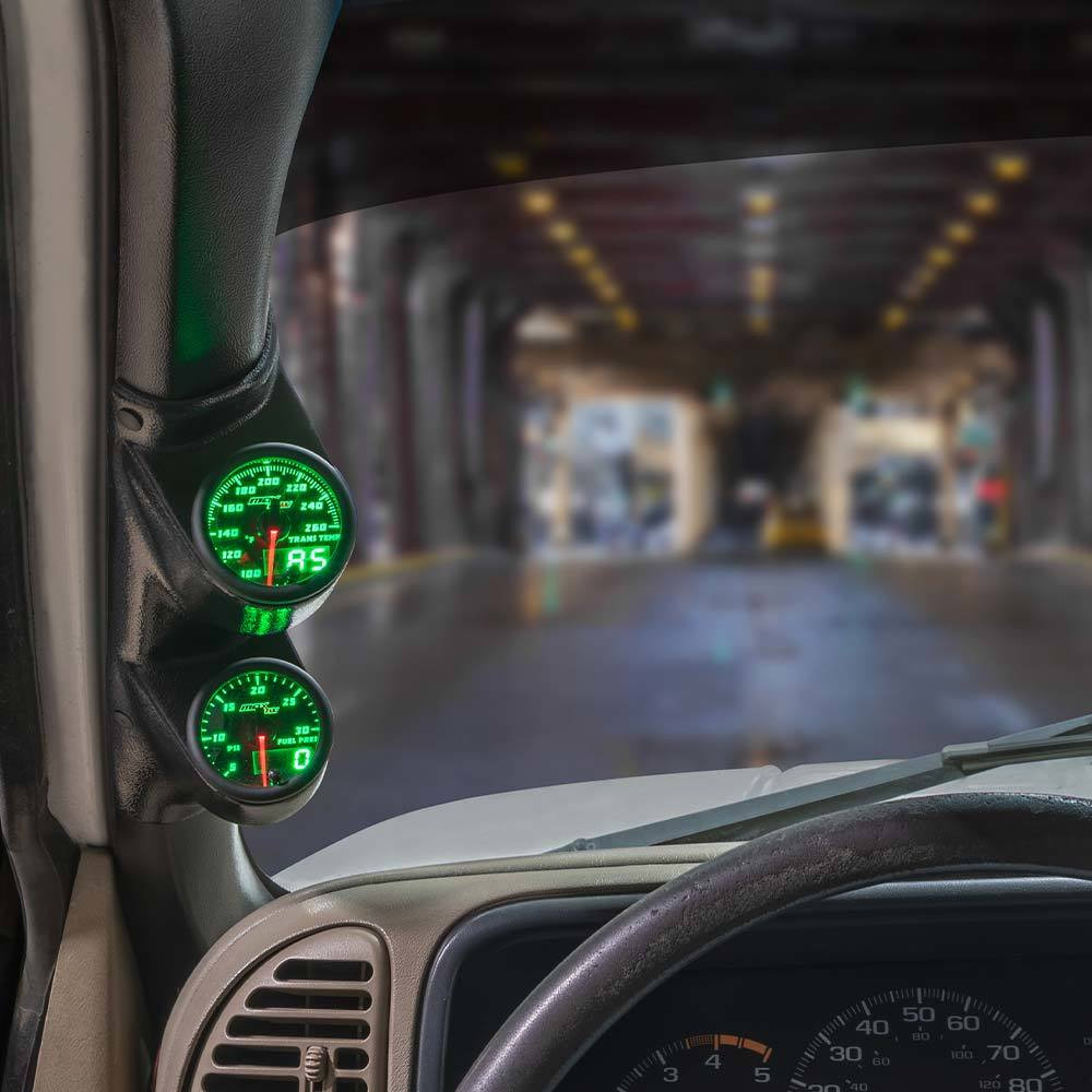 MaxTow | Green Double Vision™ Dual Gauge Package for 1995-1998