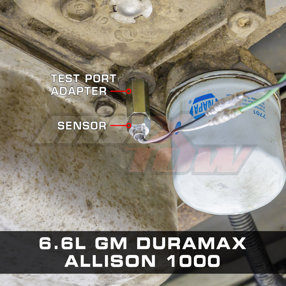 MaxTow GM 6.6L Duramax Allison 1000 Transmission Test Port Adapter