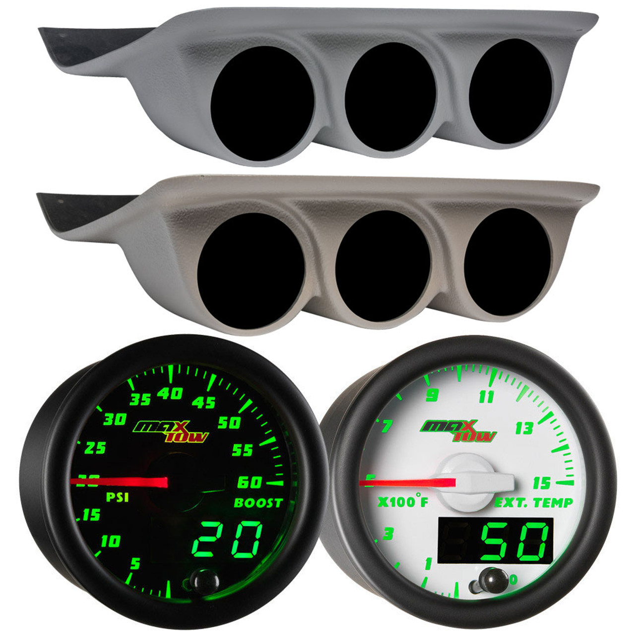 470.GAUGE（ゲージ）Dark Shadow / Citron Green GlowShift | Black 7 Color Digital Wideband Air/Fuel Ratio Gauge