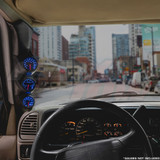 Black Triple Pillar Gauge Pod for 1995-1998 Chevrolet C/K Black Triple Pillar Gauge Pod for 1995-1998 Chevrolet C/K