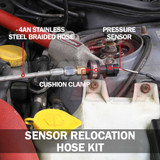 Sensor Relocation Hose Kit Installed Sensor Relocation Hose Kit Installed