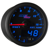 Black and Blue MaxTow Double Vision 1500 Pyrometer EGT Gauge Black and Blue MaxTow Double Vision 1500 Pyrometer EGT Gauge