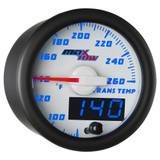 White & Blue MaxTow Double Vision Transmission Temperature Gauge