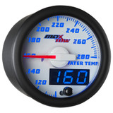  Water Temperature Gauge- Waterproof Electrical White LED  Performance Series 52mm (2 1/16) : Automotive