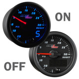 Black & Blue MaxTow Boost Vacuum Gauge On/Off Black & Blue MaxTow Boost Vacuum Gauge On/Off